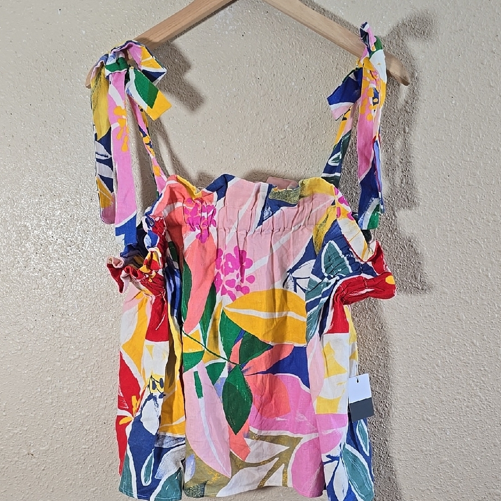 Eloquii Floral Multicolor Women's Top